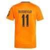 Maillot de Supporter Real Madrid Rodrygo 11 Extérieur 2024-25 Pour Enfant